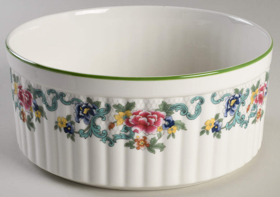 Floradora Green 8" Souffle by Royal Doulton-1