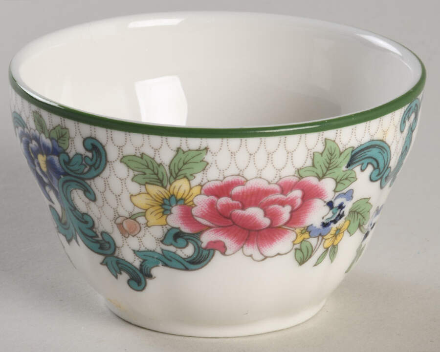 Floradora Green Mini Open Sugar Bowl by Royal Doulton-1