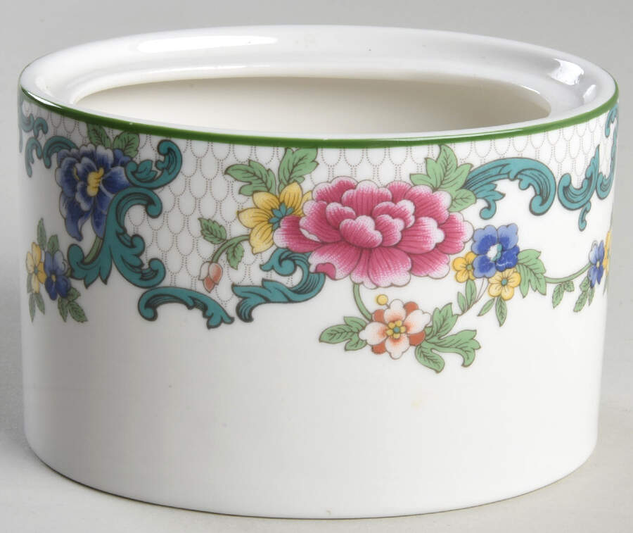 Floradora Green Sugar Bowl No Lid by Royal Doulton-1