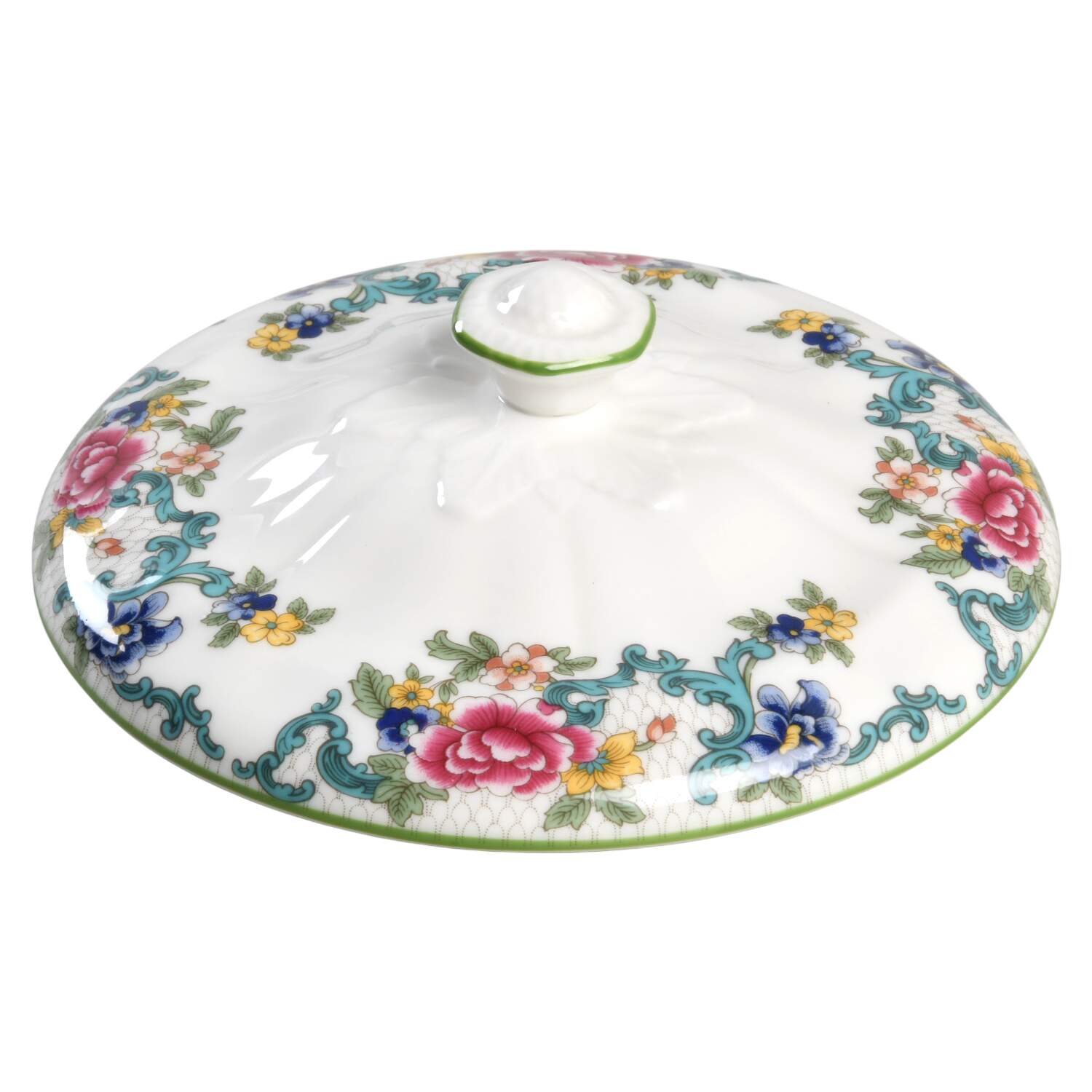 Floradora Green Lid for Round Vegetable by Royal Doulton-1
