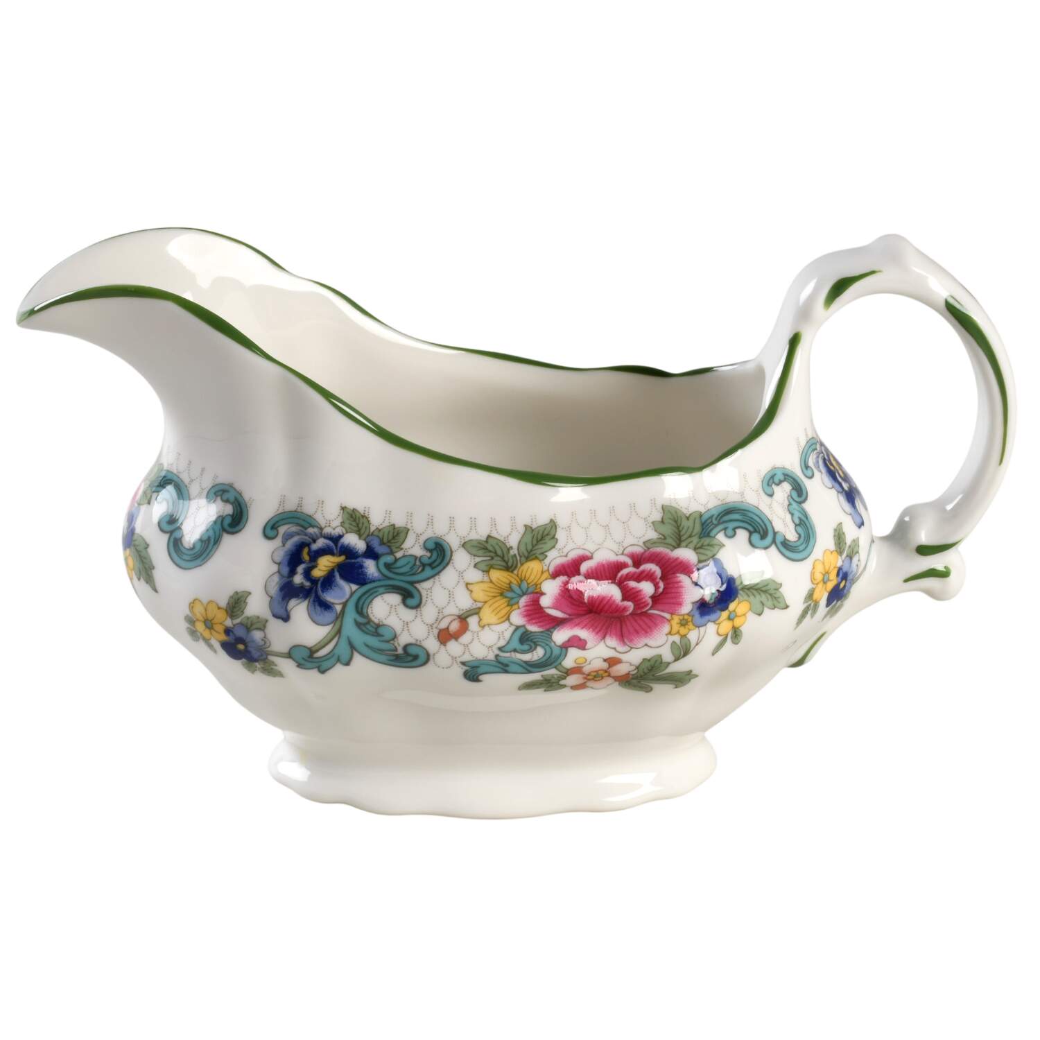 Floradora Green Gravy Boat by Royal Doulton-1