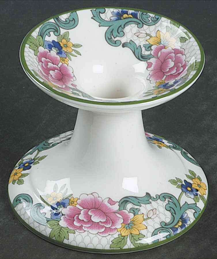 Floradora Green 3" Candlestick by Royal Doulton-1
