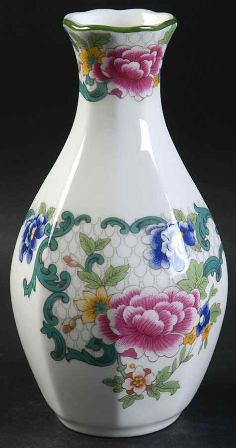 Floradora Green 5" Bud Vase by Royal Doulton-1