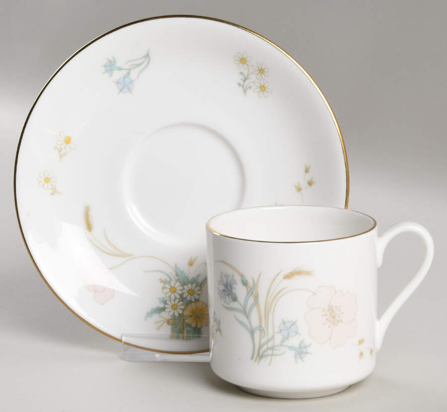 Flirtation Flat Demitasse Cup & Saucer Set by Royal Doulton-1