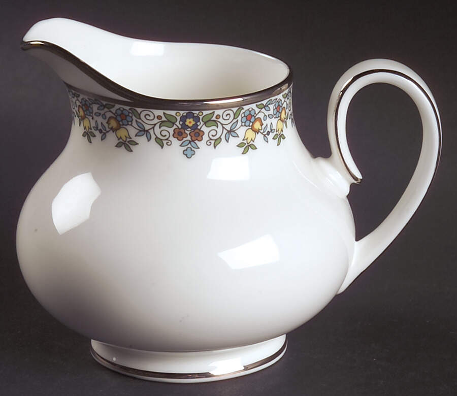 Flowerlace Creamer by Royal Doulton-1