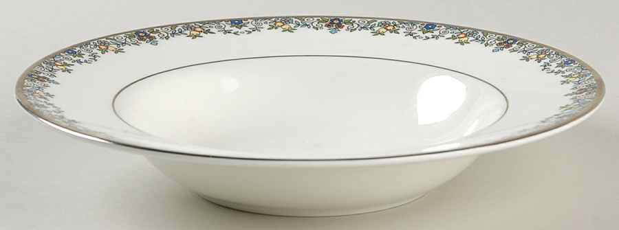 Flowerlace Rim Soup Bowl by Royal Doulton-1