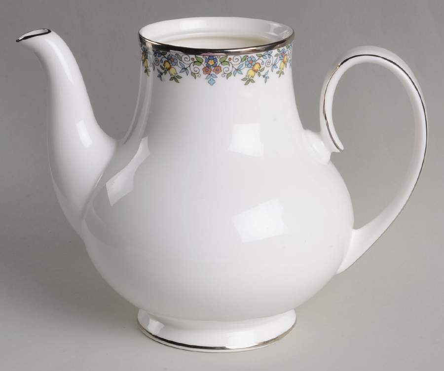 Flowerlace Coffee Pot No Lid by Royal Doulton-1