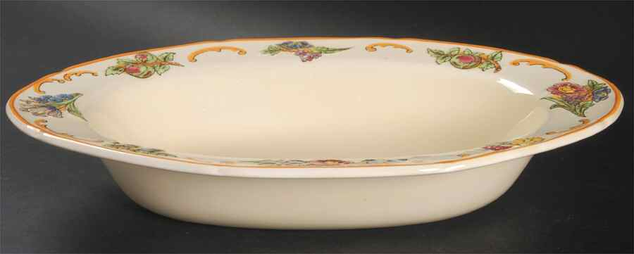 Floretta 11" Oval Vegetable Bowl by Royal Doulton-1