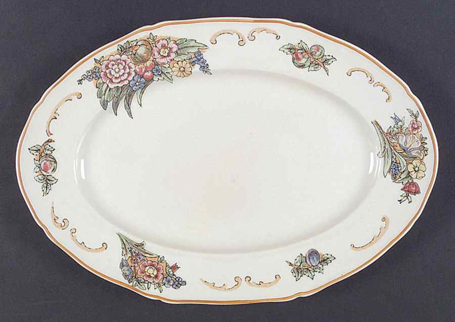 Floretta 13" Oval Serving Platter by Royal Doulton-1