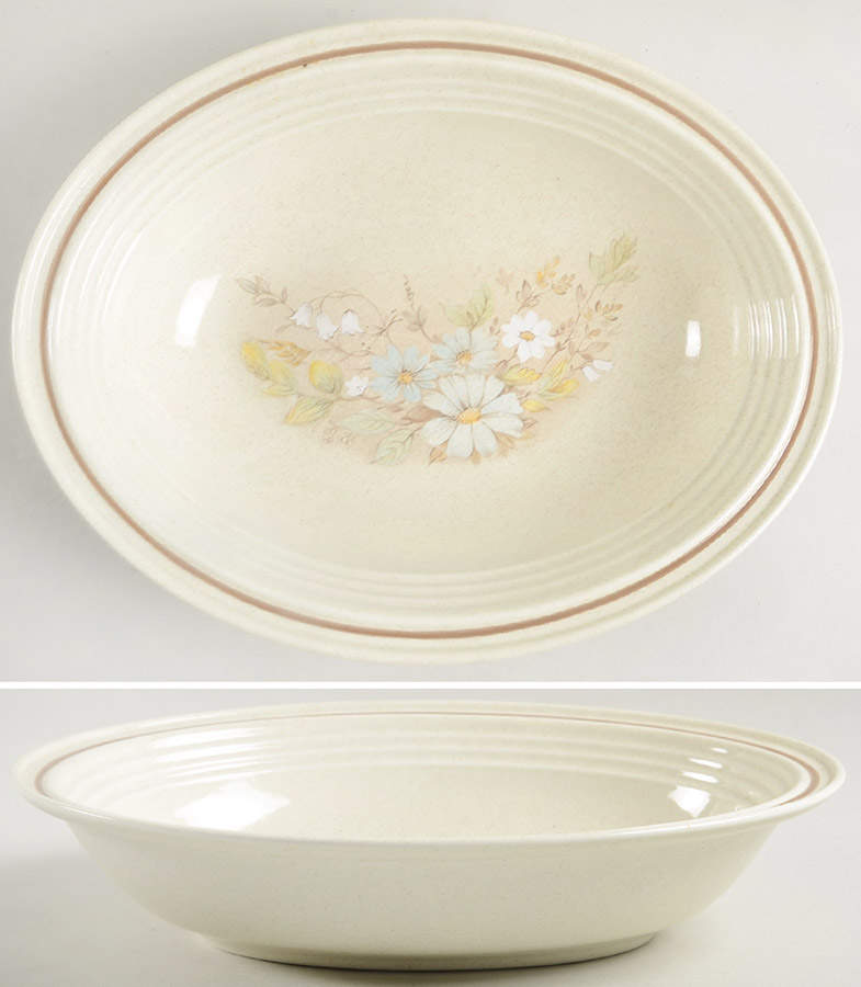 Florinda 10" Oval Vegetable Bowl by Royal Doulton-1
