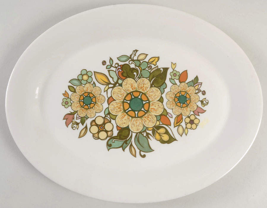 Forest Flower 16" Oval Serving Platter by Royal Doulton-1