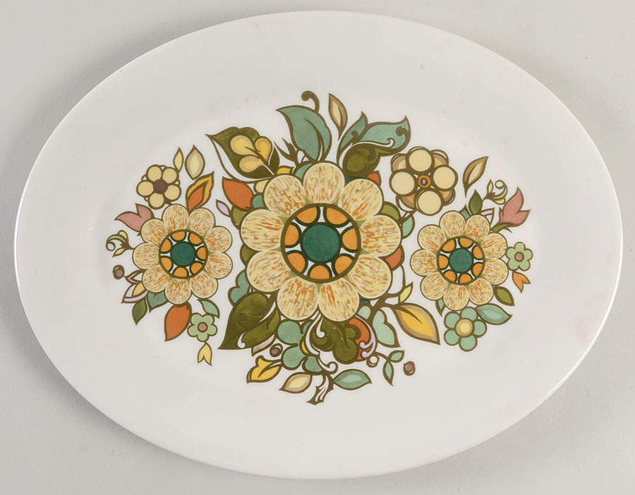 Forest Flower 13" Oval Serving Platter by Royal Doulton-1