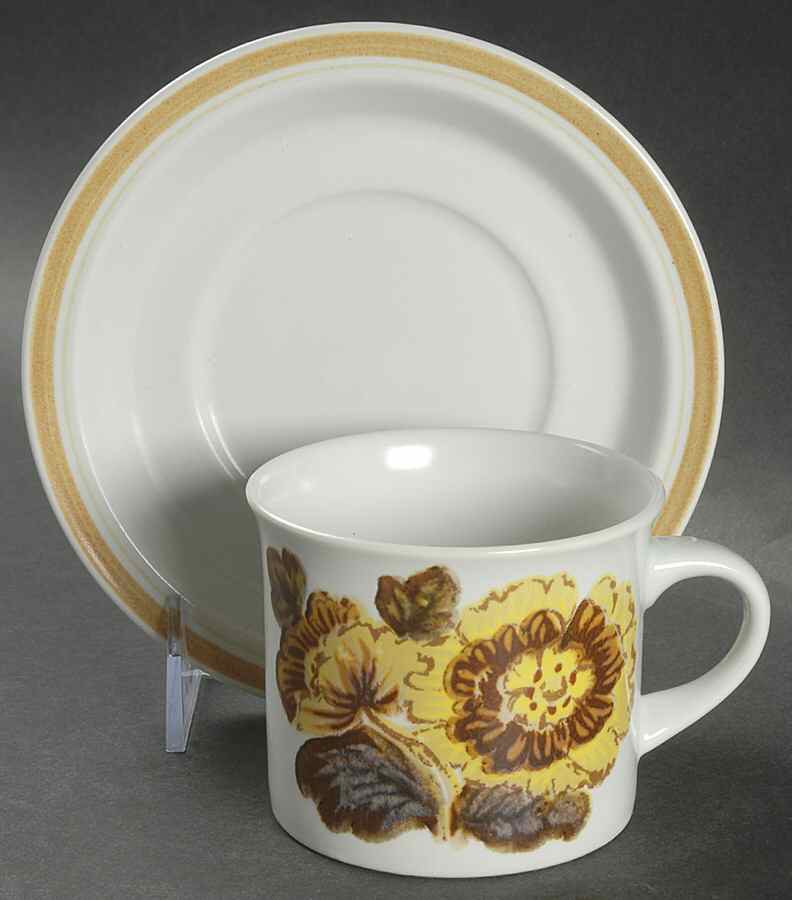 Forest Glen Flat Cup & Saucer Set by Royal Doulton-1