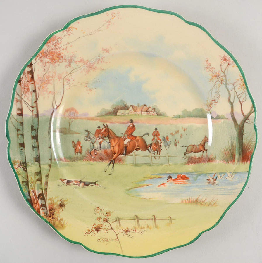 Fox Hunting A Luncheon Plate by Royal Doulton-1