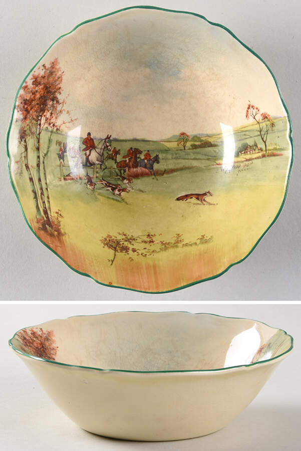 Fox Hunting A Coupe Cereal Bowl by Royal Doulton-1