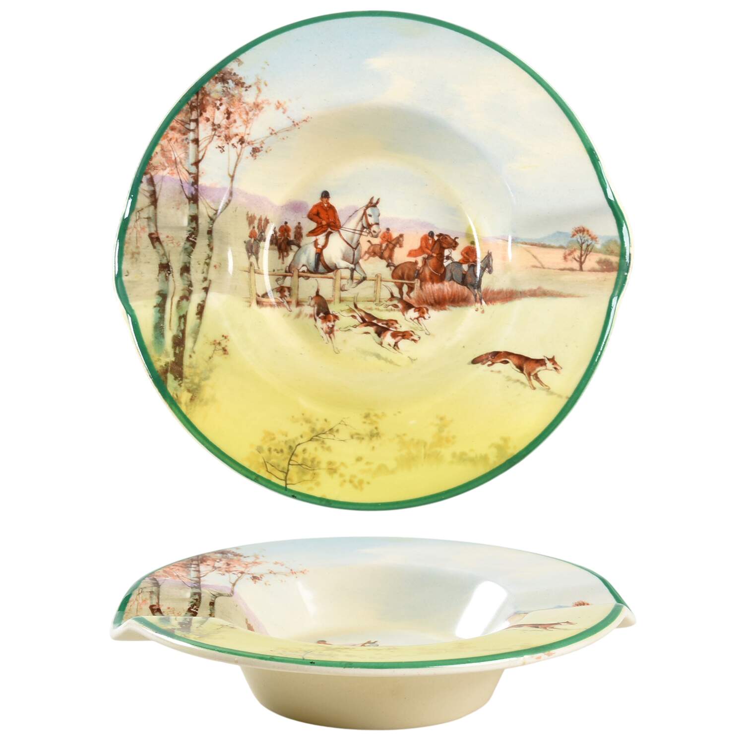 Fox Hunting A 4" Ashtray by Royal Doulton-1