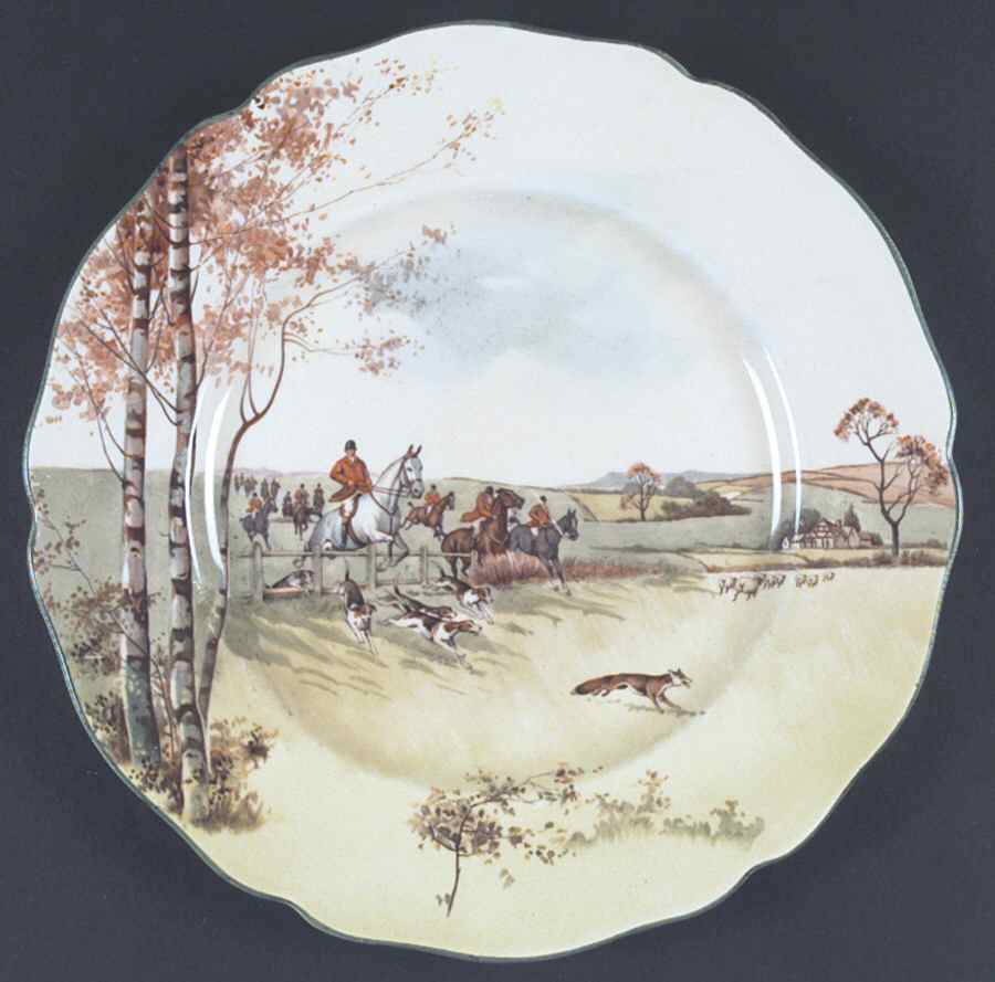 Fox Hunting A Dinner Plate by Royal Doulton-1