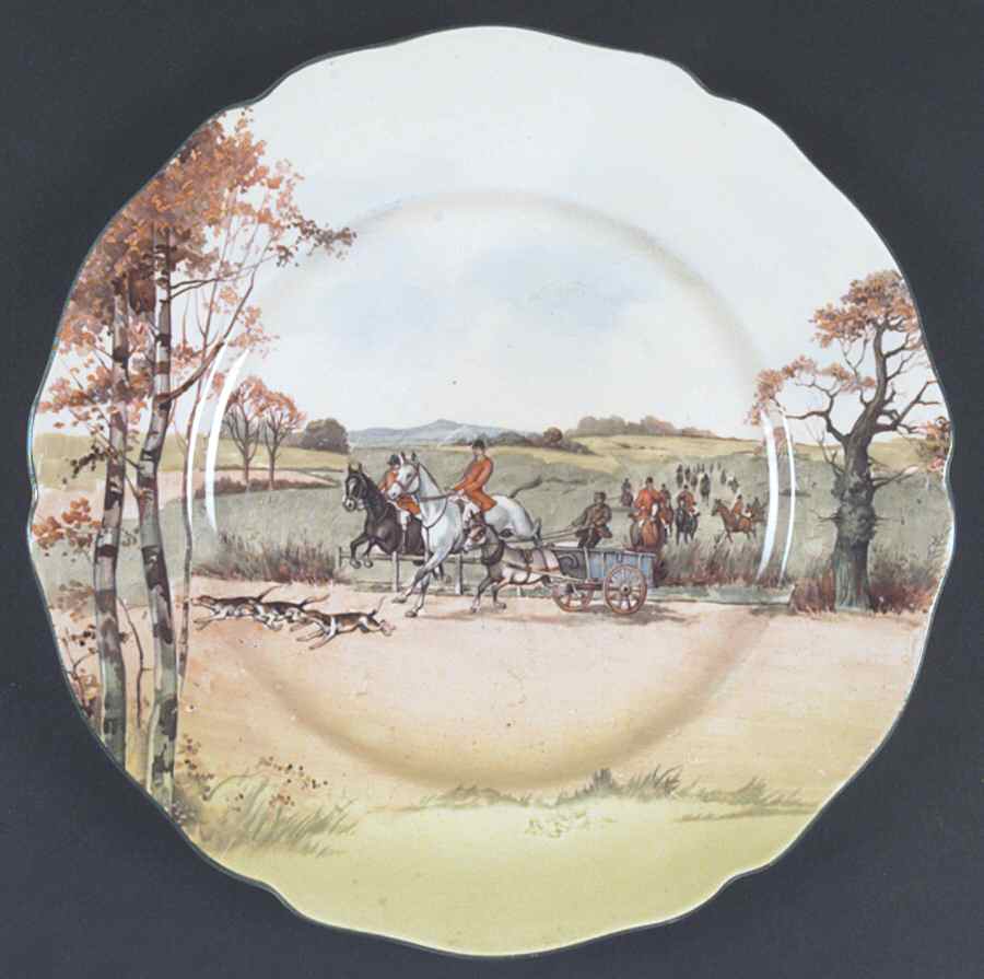 Fox Hunting A Dinner Plate by Royal Doulton-1