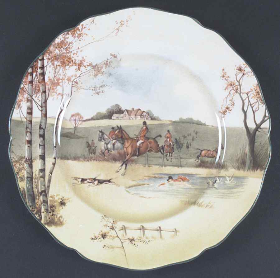 Fox Hunting A Dinner Plate by Royal Doulton-1