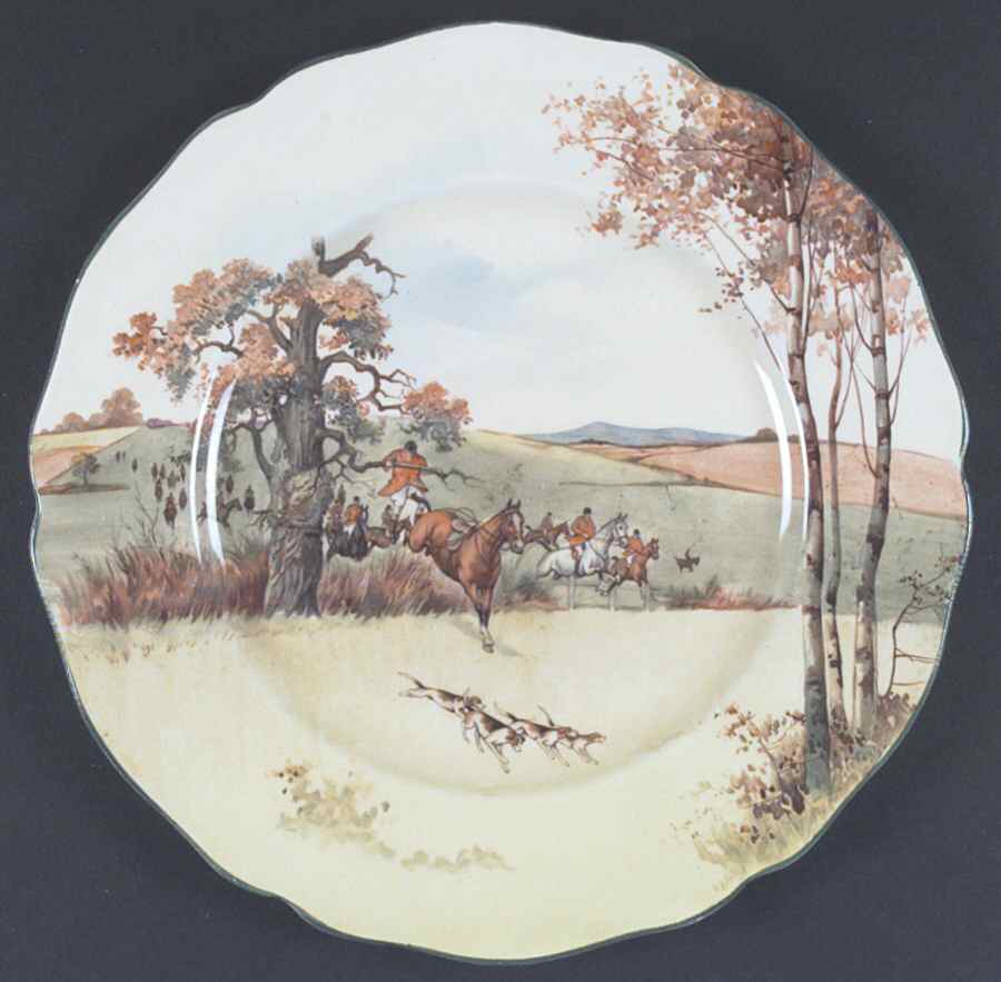 Fox Hunting A Dinner Plate by Royal Doulton-1
