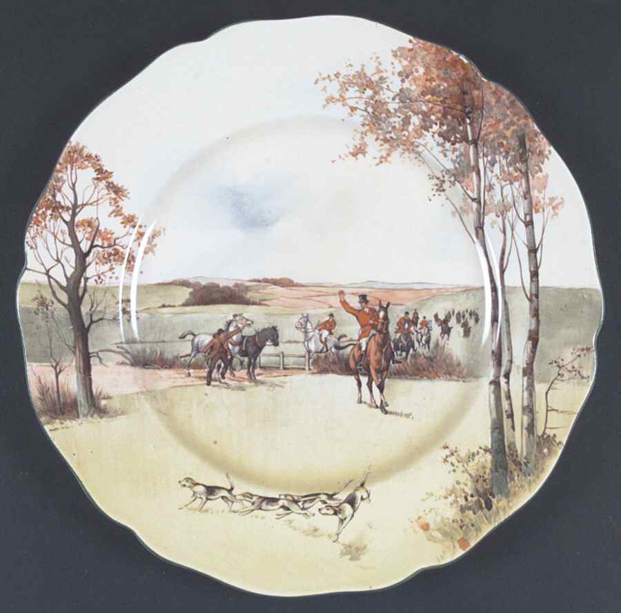 Fox Hunting A Dinner Plate by Royal Doulton-1