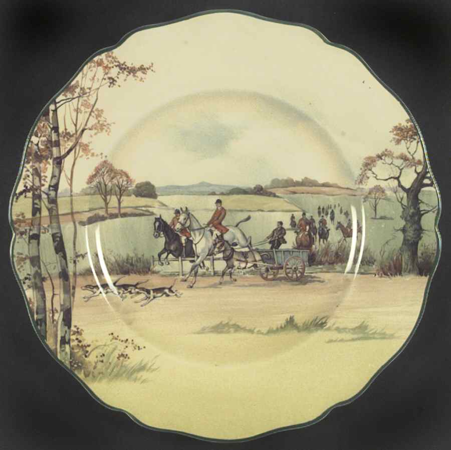 Fox Hunting A Luncheon Plate by Royal Doulton-1
