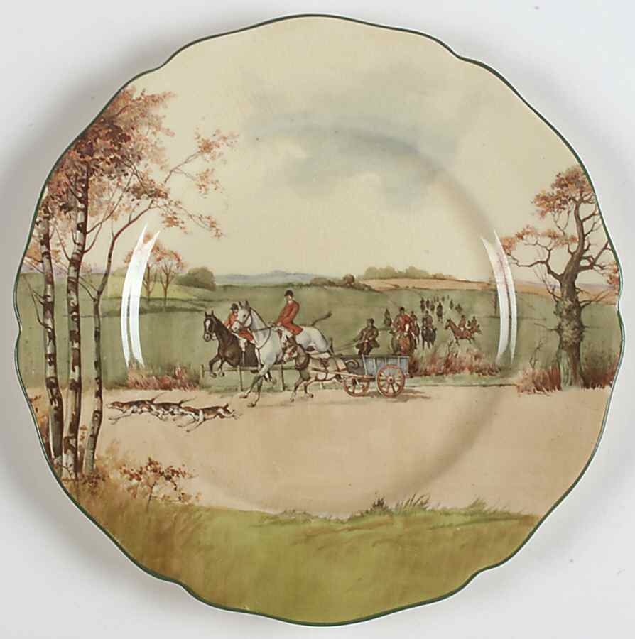 Fox Hunting A Salad Plate by Royal Doulton-1