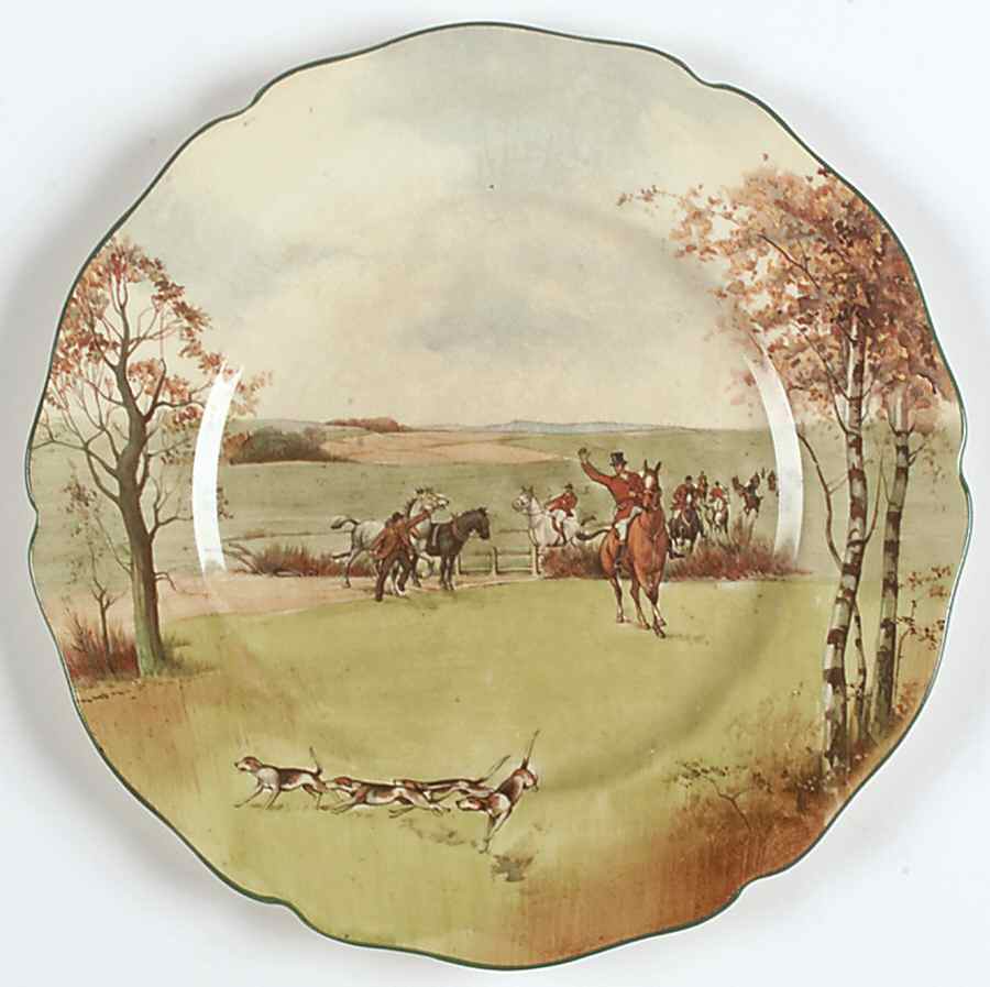 Fox Hunting A Salad Plate by Royal Doulton-1