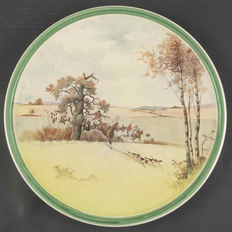 Fox Hunting A Plate Wall by Royal Doulton-1