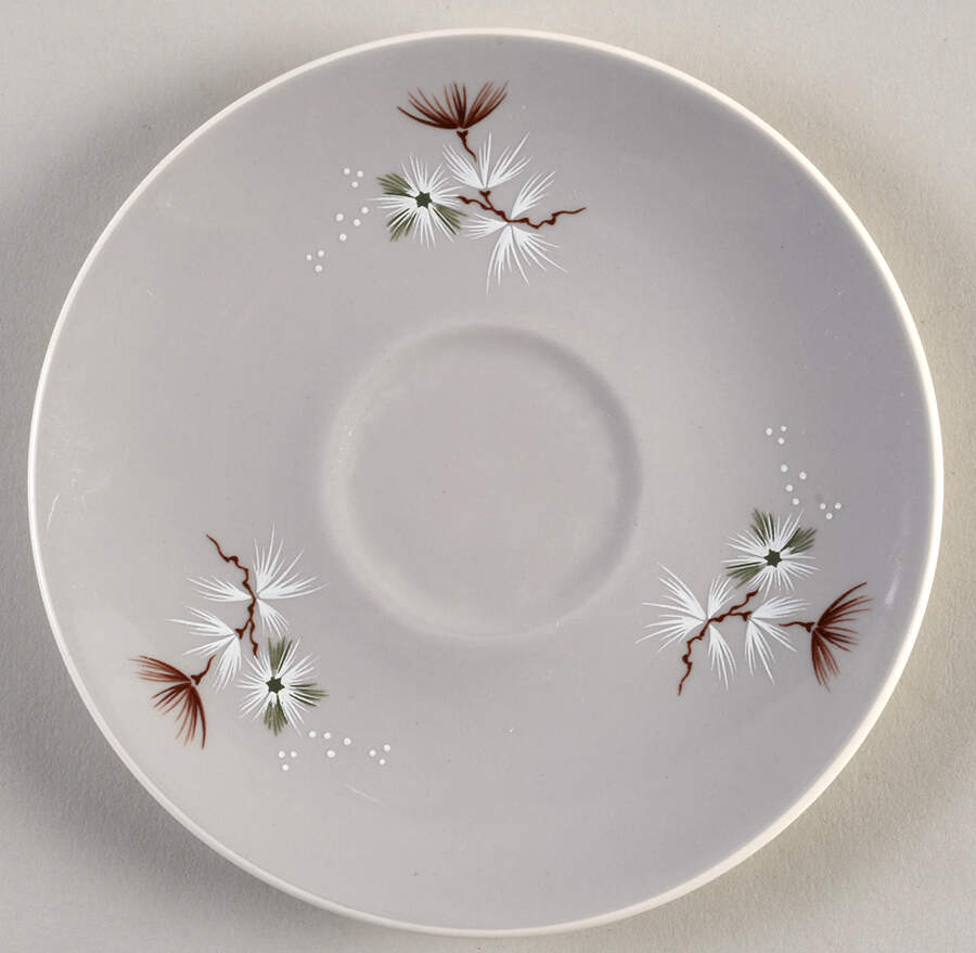 Frost Pine Saucer for Flat Cup by Royal Doulton-1