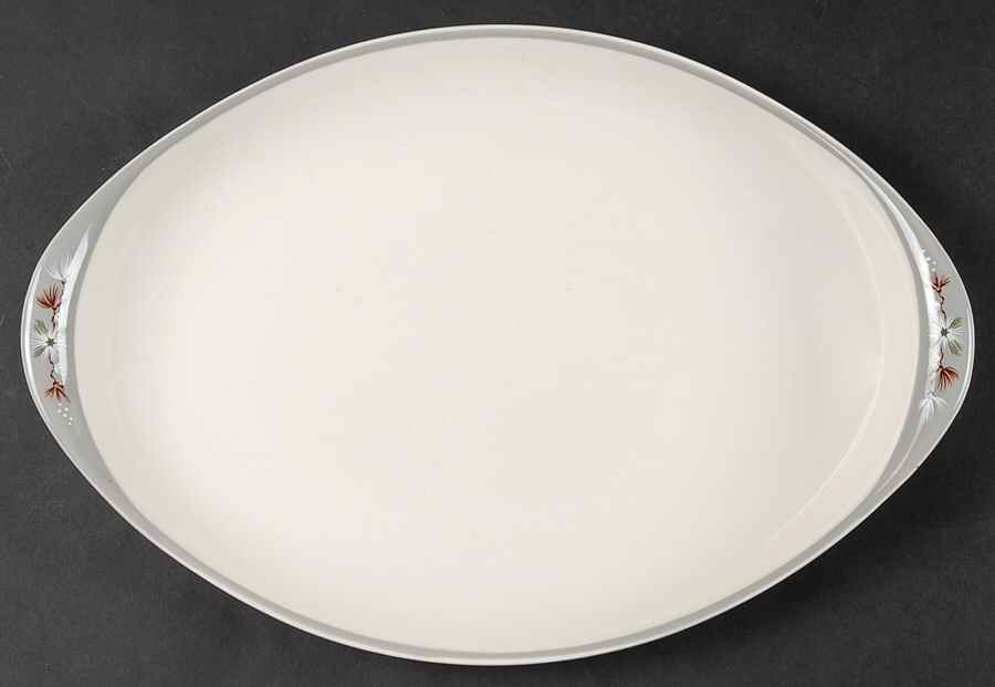 Frost Pine 12" Oval Serving Platter by Royal Doulton-1