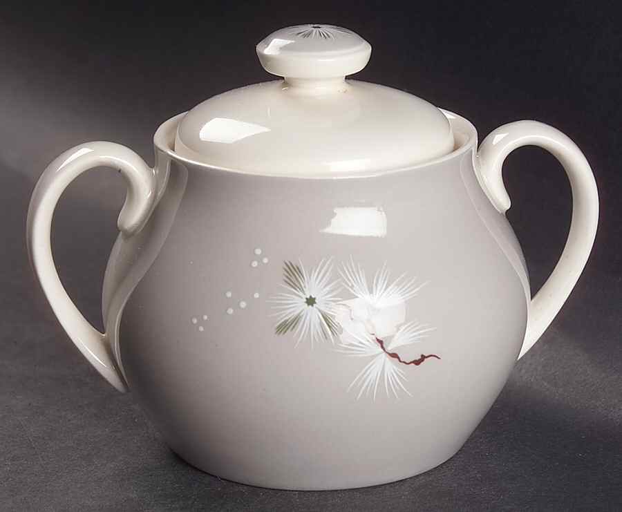 Frost Pine Sugar Bowl & Lid by Royal Doulton-1
