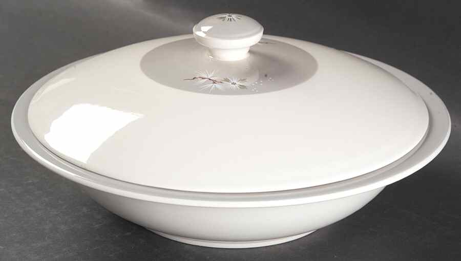 Frost Pine Round Covered Vegetable (RV10 Base) by Royal Doulton-1