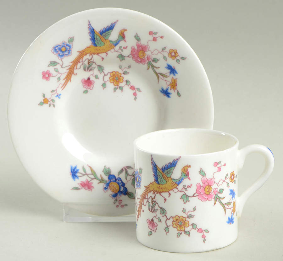 Furness Bermuda Line Flat Demitasse Cup & Saucer Set by Royal Doulton-1