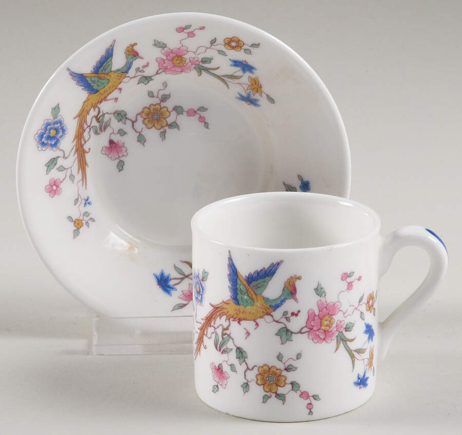 Furness Bermuda Line Flat Demitasse Cup & Saucer Set by Royal Doulton-1