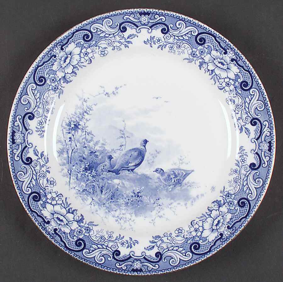 Game Birds A-1 Blue Dinner Plate by Royal Doulton-1
