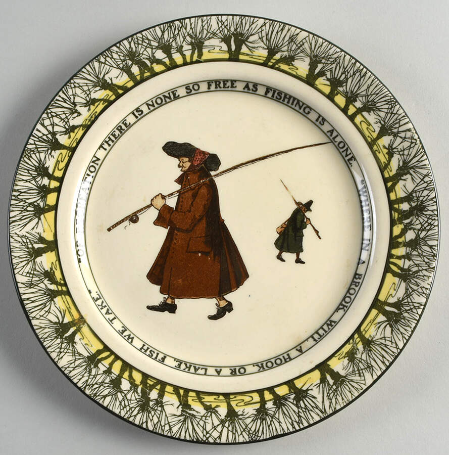 Gallant Fishers A Dinner Plate by Royal Doulton-1