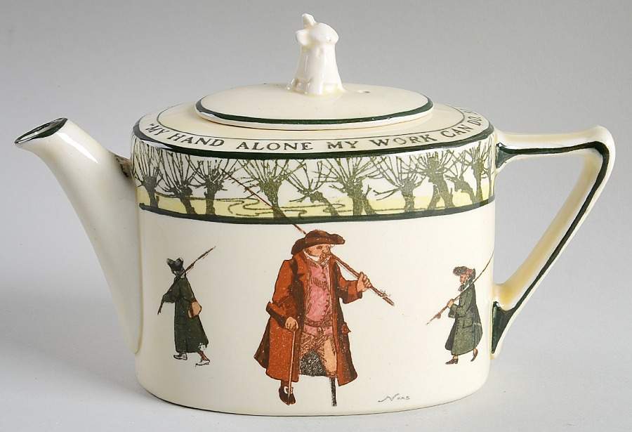 Gallant Fishers A Mini Teapot & Lid by Royal Doulton-1