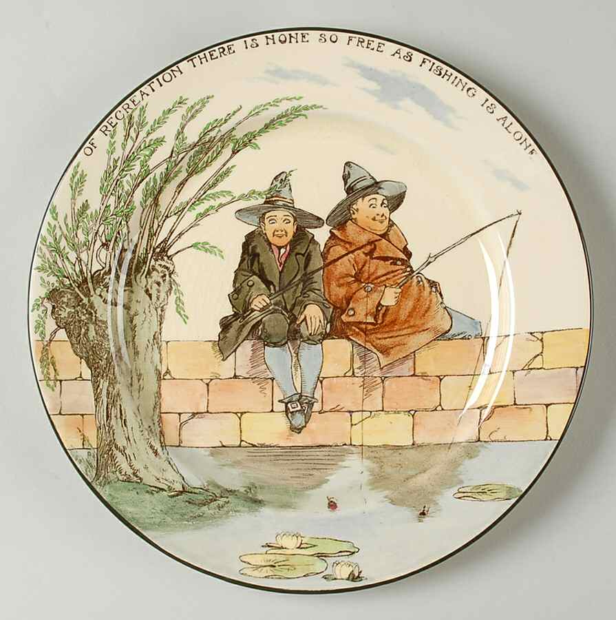 Gallant Fishers A Large Dinner Plate by Royal Doulton-1