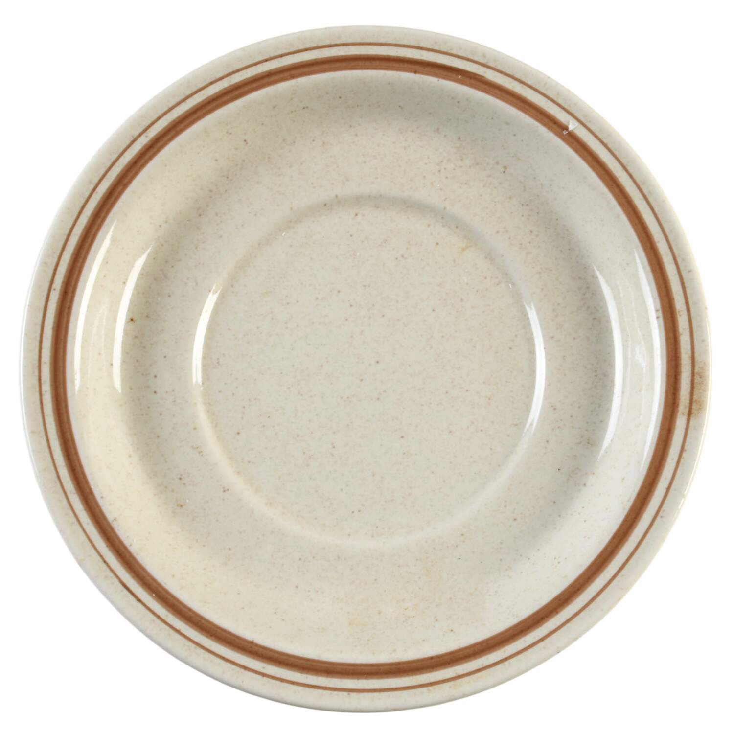 Gaiety Brown Saucer for Flat Cup by Royal Doulton-1