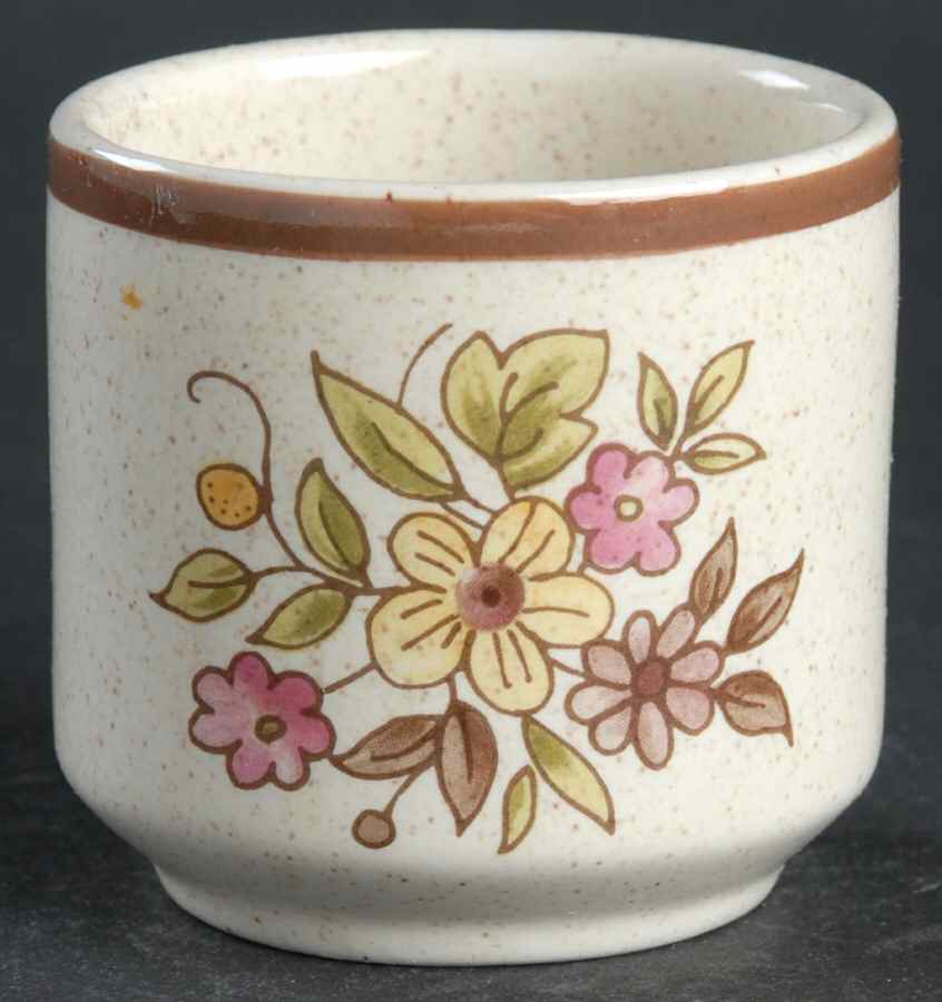 Gaiety Brown Single Egg Cup by Royal Doulton-1