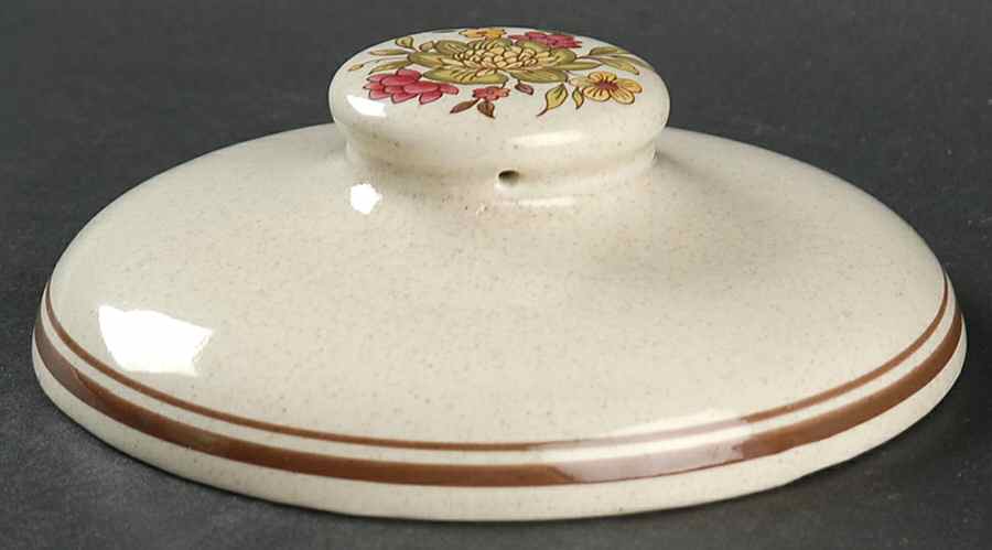 Gaiety Brown Lid for Individual Casserole by Royal Doulton-1