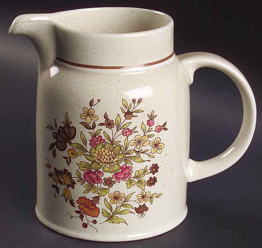 Gaiety Brown 32 Oz Pitcher by Royal Doulton-1