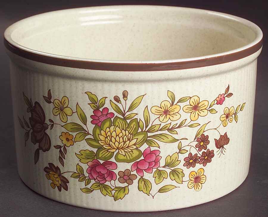 Gaiety Brown 6" Souffle by Royal Doulton-1