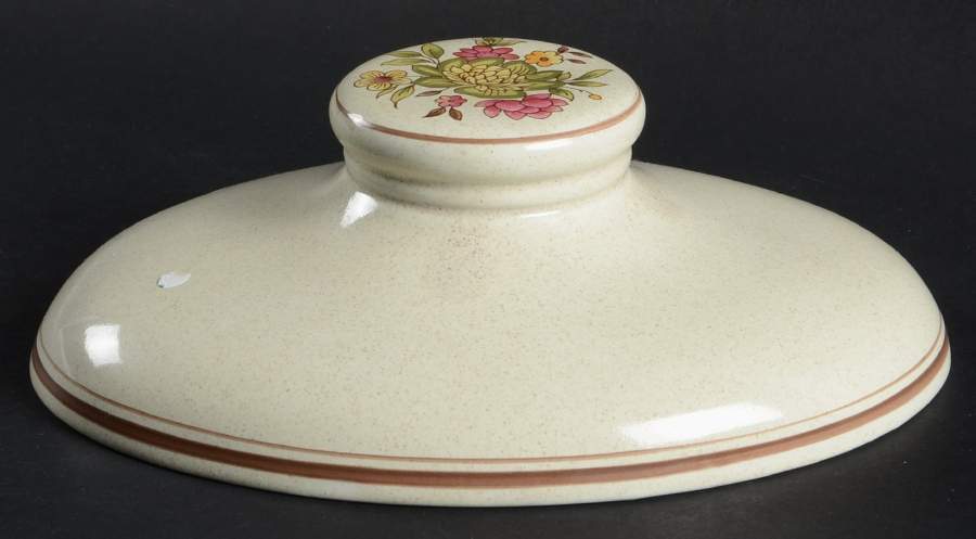 Gaiety Brown Lid for 2.5 Quart Oval Covered Casserole by Royal Doulton-1