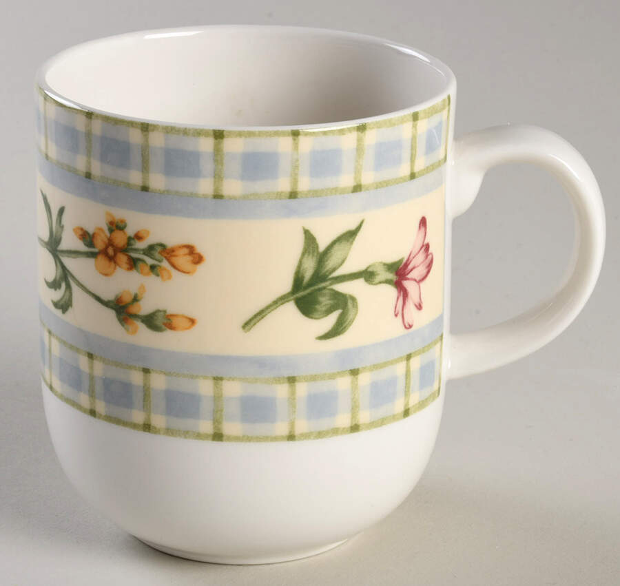 Gingham Floral Mug by Royal Doulton-1