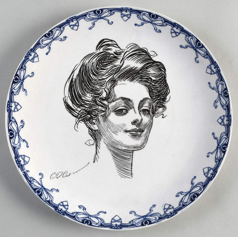 Gibson Girl (Heads) Dinner Plate by Royal Doulton-1