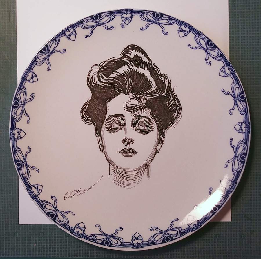 Gibson Girl (Heads) Dinner Plate by Royal Doulton-1