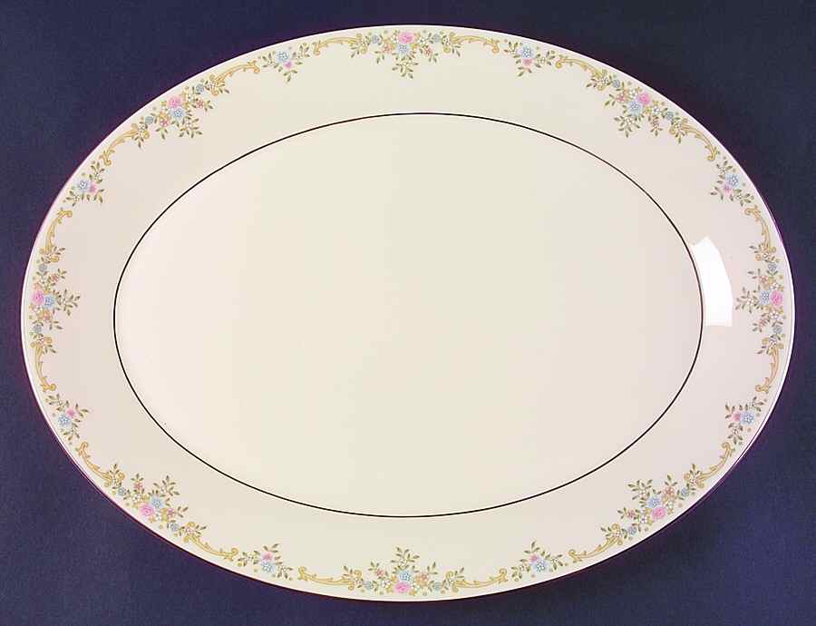 Giselle 16" Oval Serving Platter by Royal Doulton-1