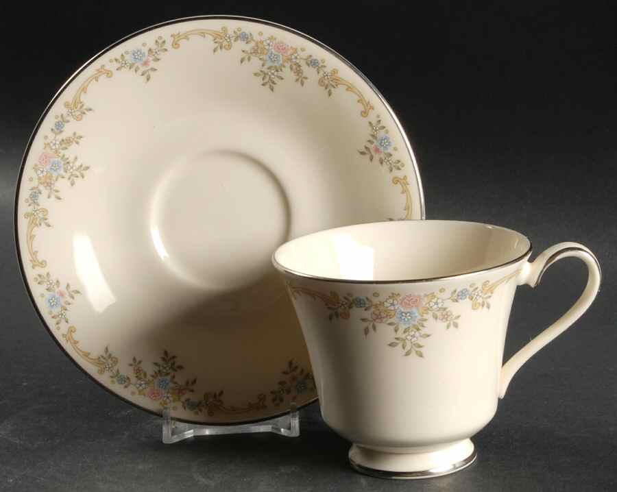 Giselle Footed Cup & Saucer Set by Royal Doulton-1